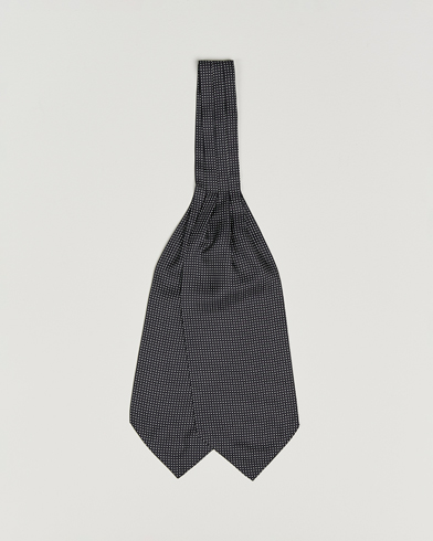 Amanda Christensen Silk Twill Micro Dot Ascot Black – Zwart