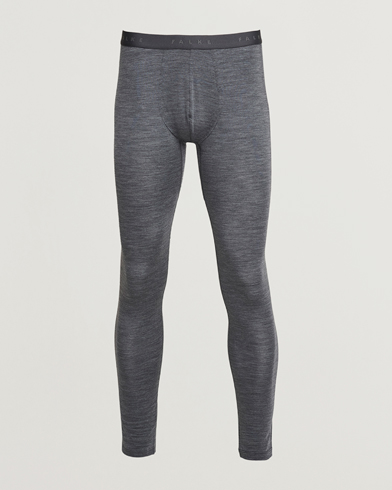 Falke Clima Wool Long Tights Dark Grey Heather – Grijs