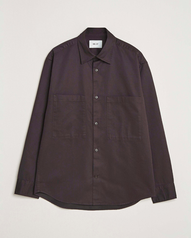 NN07 Freddy Tencel Workwear Shirt Dusky Port – Bruin