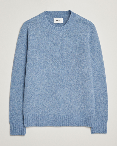 NN07 Lee Wool Knitted Sweater Denim Blue – Blauw