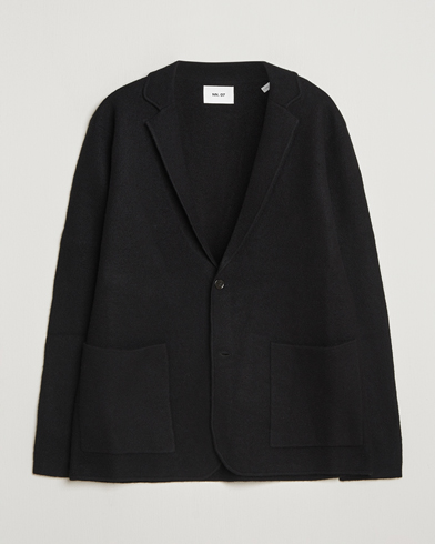 NN07 Lucas Boiled Wool Blazer Black – Zwart