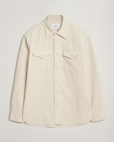 NN07 Ricky Corduroy Overshirt Ivory – Wit