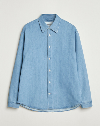 NN07 Casper Denim Overshirt Blue – Blauw