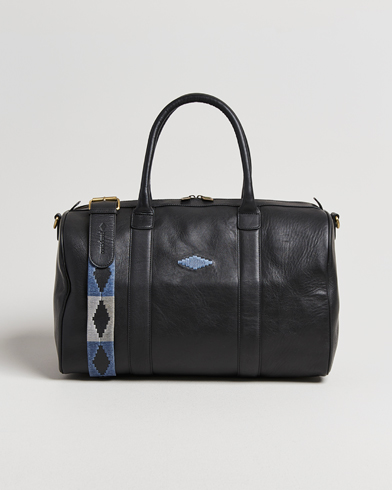 Pampeano Varon Small Leather Weekend Bag Black – Zwart