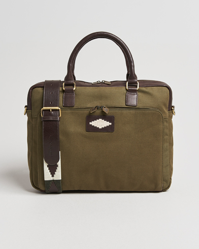 Pampeano Mensajero Canvas Briefcase Forest – Groen