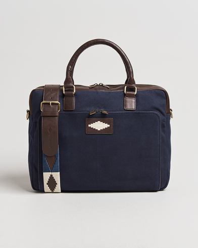 Pampeano Mensajero Canvas Briefcase Navy – Blauw
