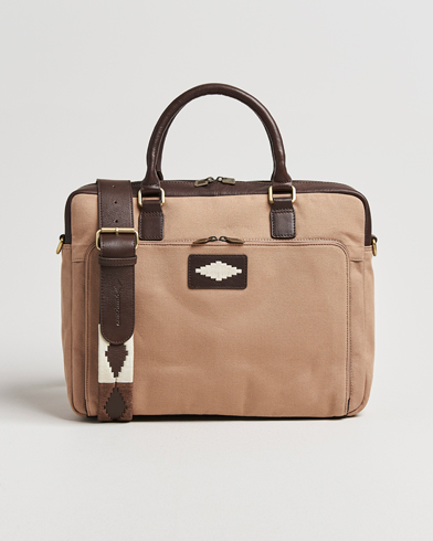 Pampeano Mensajero Canvas Briefcase Sand – Beige