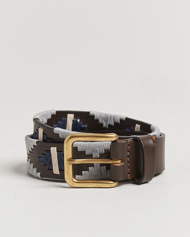 Pampeano Tornado Hand Stitched Classic Leather Belt 3,5cm Brown – Bruin