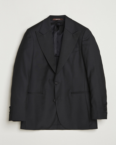 Morris Loro Piana Tuxedo Jacket Black – Zwart