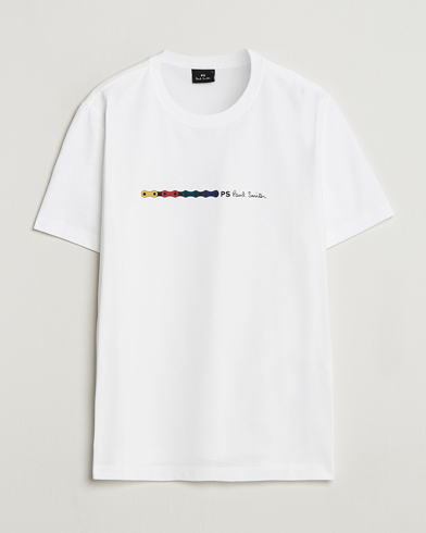PS Paul Smith Chain Printed T-Shirt White – Wit