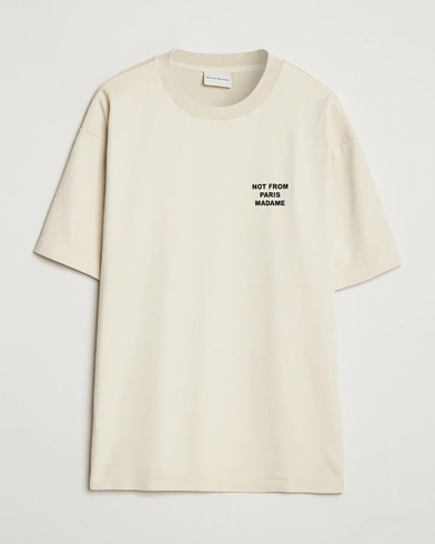 Drôle de Monsieur Slogan T-Shirt Mastic – Beige