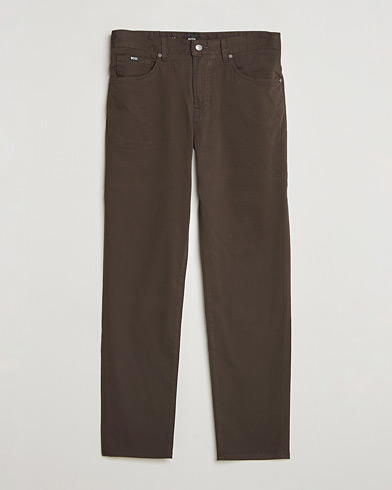 BOSS BLACK Re.Maine Cotton 5-Pocket Pants Dark Brown – Bruin