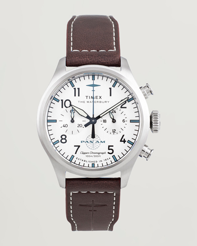Timex Waterbury Ace Pan Chronograph 41mm Silver Dial – Bruin