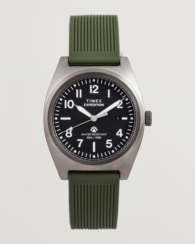 Timex Expedition Capstone Silicone Strap 39mm Black Dial – Groen
