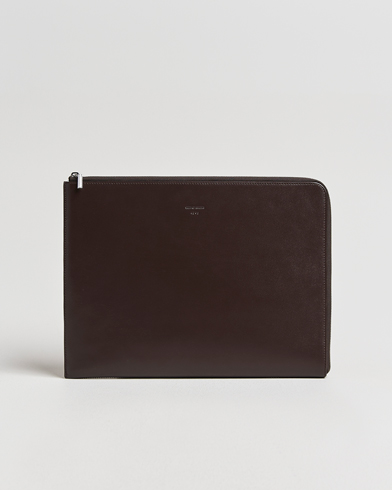 Tiger of Sweden Vitama Leather Portfolio Dark Brown – Bruin