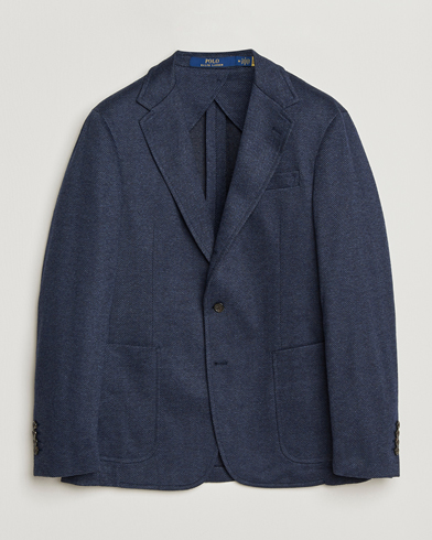 Polo Ralph Lauren Herringbone Single Breasted Sportcoat Navy Multi – Blauw