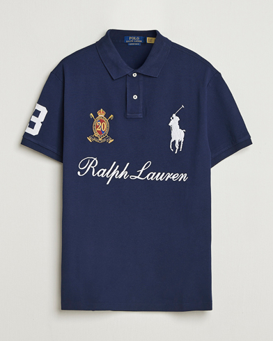 Polo Ralph Lauren Custom Slim Fit Big Pony Polo Cruise Navy – Blauw