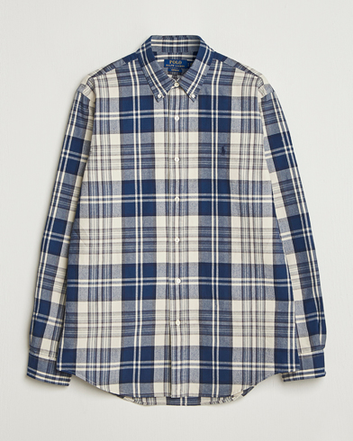 Polo Ralph Lauren Custom Fit Checked Shirt White/Navy Multi – Blauw
