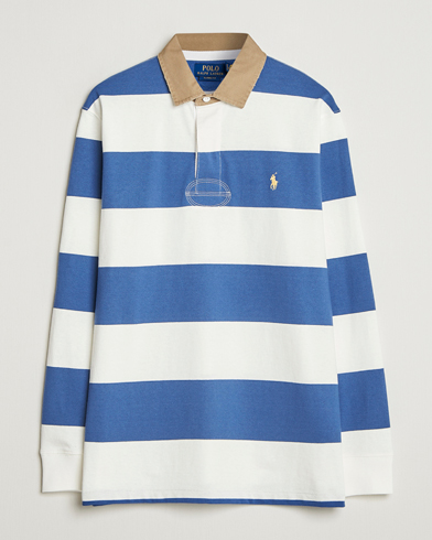 Polo Ralph Lauren Long Sleeve Rugby Sweater Old Royal/Cream – Blauw