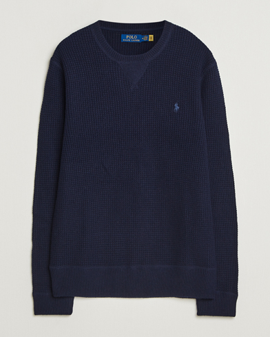 Stone Island Knitted Lambwool Sweater Mid Blue | Man - CareOfCarl.nl