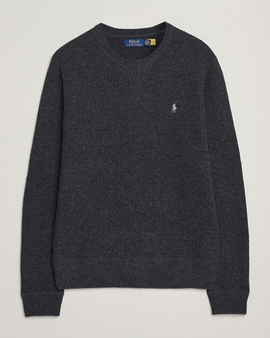 Polo Ralph Lauren Cotton/Wool Pullover Dark Granite Heather – Grijs