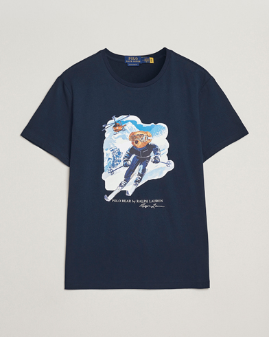 Polo Ralph Lauren Printed Bear T-Shirt Worth Navy – Blauw