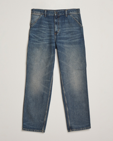Carhartt WIP Single Knee Pants Worn Used Wash – Blauw