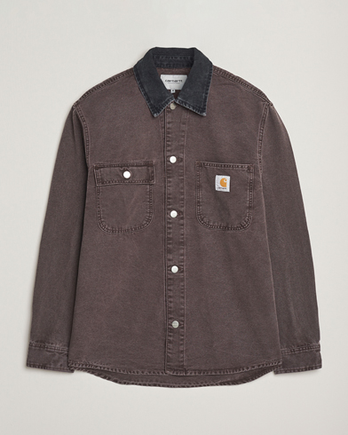 Carhartt WIP Mitch Dusky Canvas Overshirt Palisander – Bruin