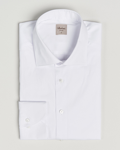 Stenströms Slimline Cotton Stretch Shirt White – Wit