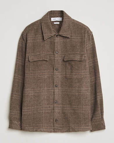 Samsøe Samsøe Castor Checked Overshirt Black Coffee – Bruin