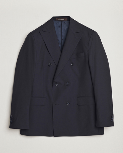 Oscar Jacobson Farris Wool Blazer Navy – Blauw