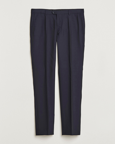 Oscar Jacobson Denz Wool Trousers Navy – Blauw