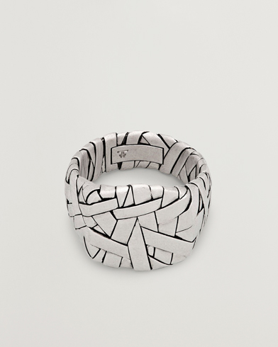 Tom Wood Quilt Ring Silver – Zilver