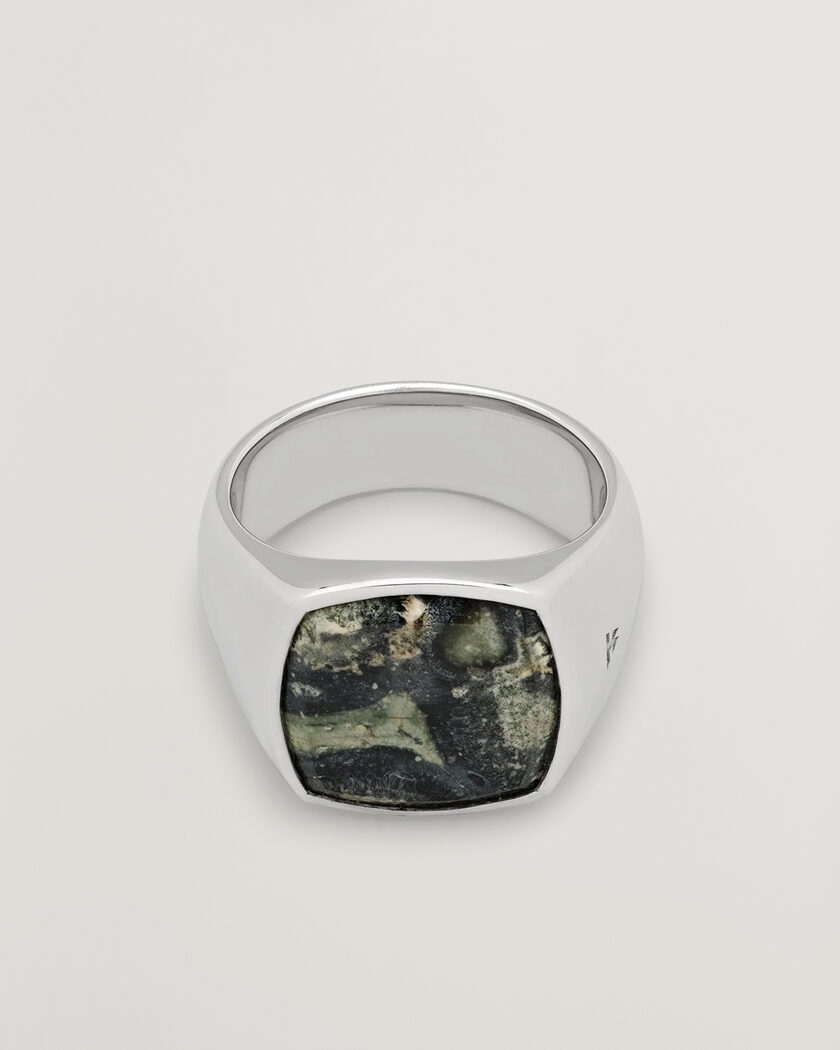 Tom Wood Cushion Ring Kambaba Silver – Zilver