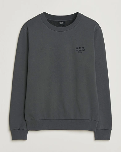 A.P.C. Rue Madame Tonal Sweatshirt Faded Black – Zwart