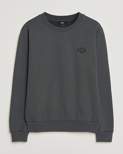 A.P.C. Rue Madame Tonal Sweatshirt Faded Black – Zwart