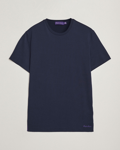 Ralph Lauren Purple Label Luxury Cotton T-Shirt Chairman Navy – Blauw