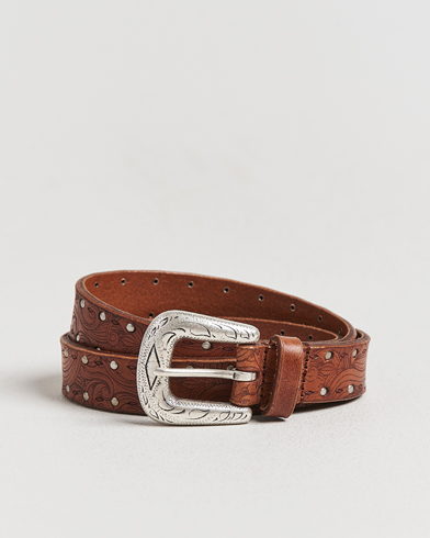 Anderson's Stud Western 2,5cm Belt Brown – Bruin