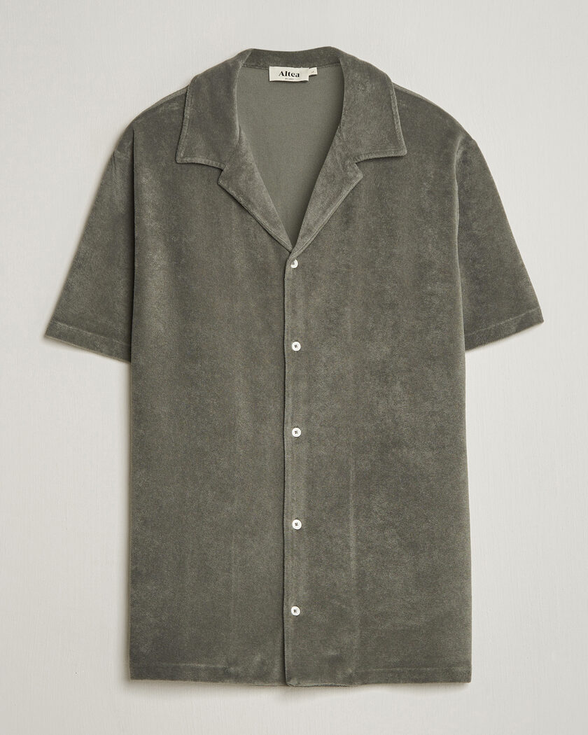 Altea Terry Bowling Shirt Olive – Groen