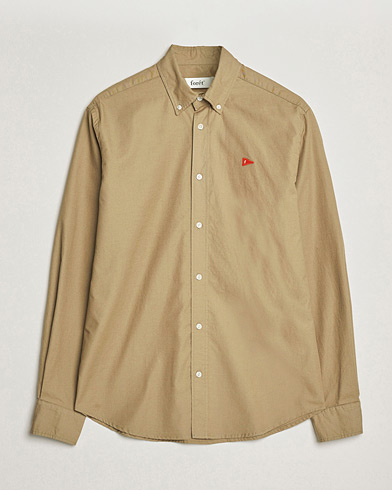 Forét Flag Regular Fit Oxford Shirt Khaki – Bruin