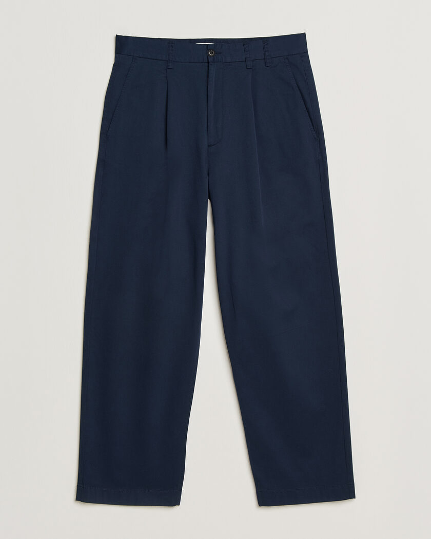 Forét Writer Relaxed Fit Pants Navy – Blauw