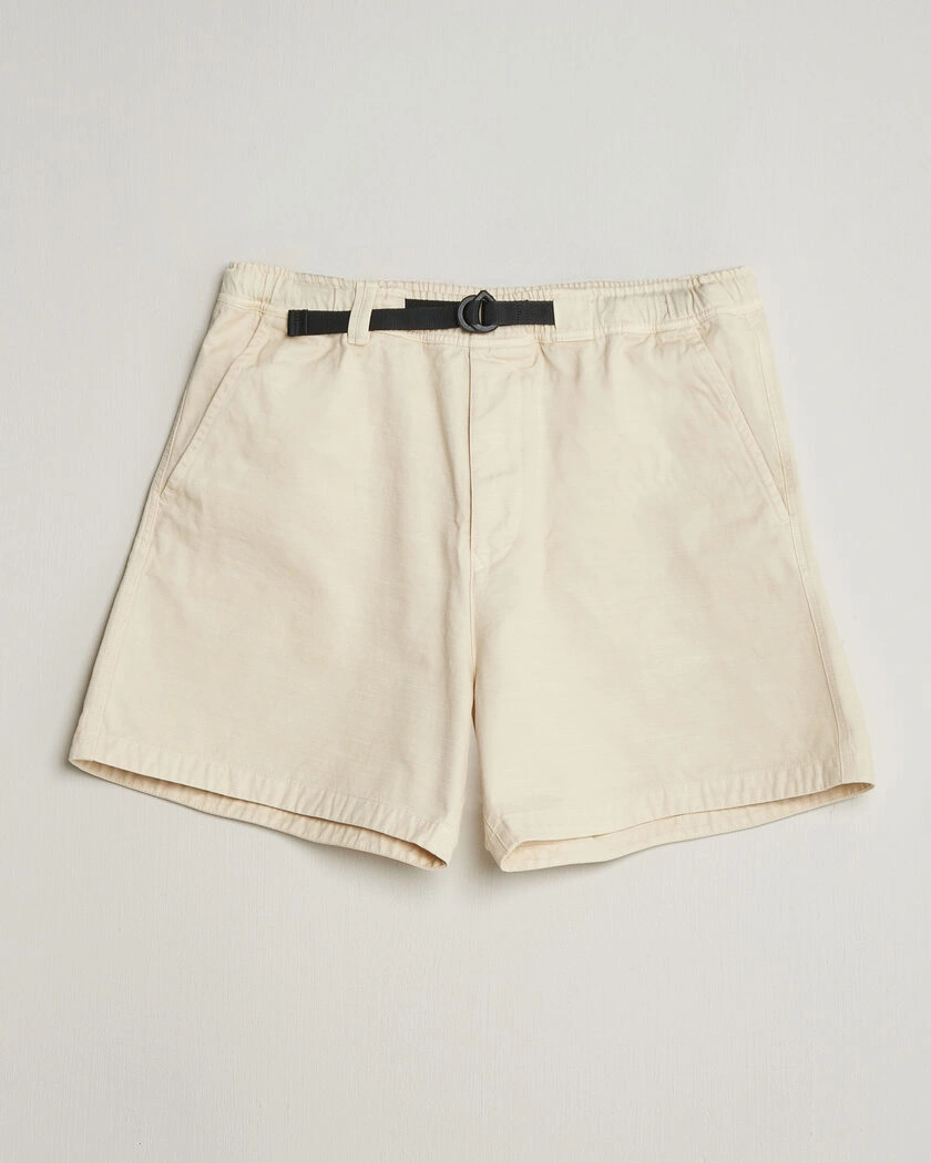 Stone Island Marina Organic Slub Cotton Shorts Ivory – Wit