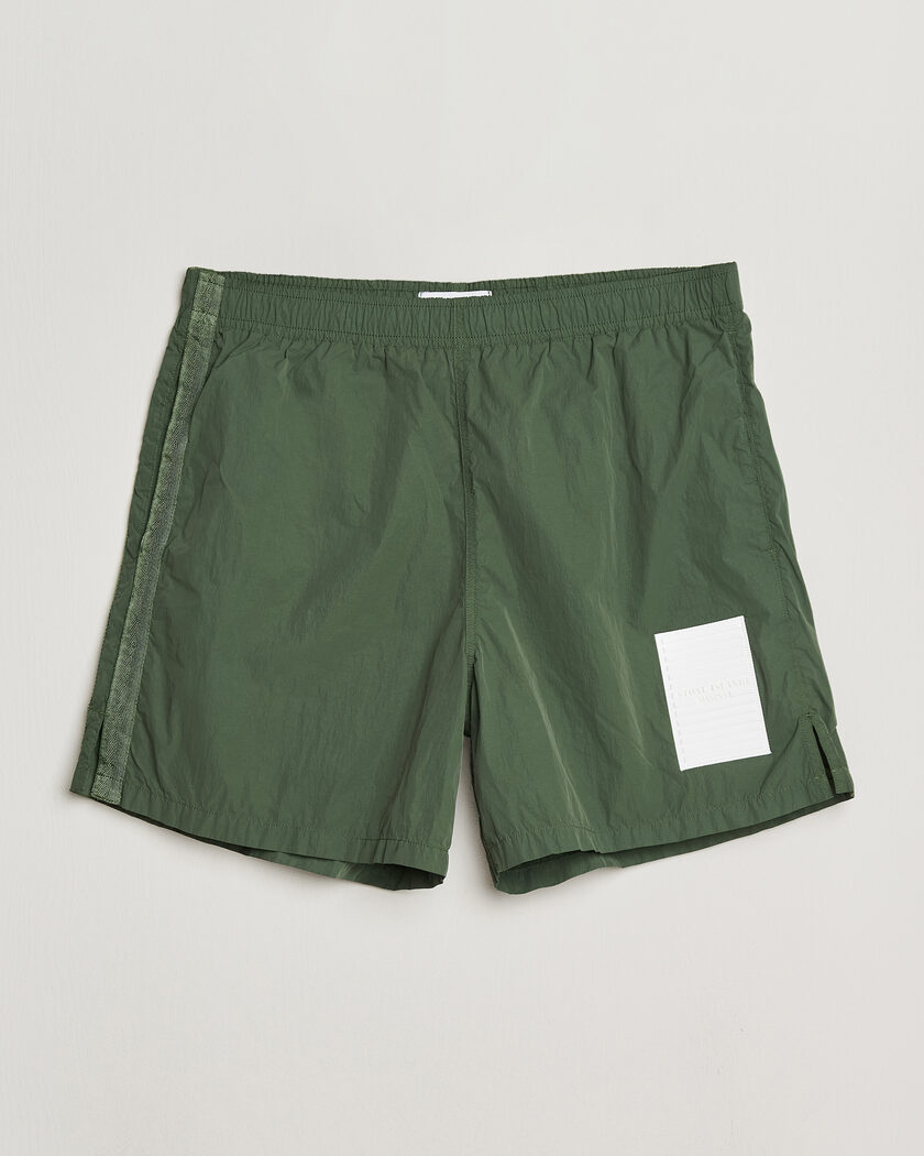 Stone Island Marina Micro Brushed Nylon-TC Swimshorts Quartz Green – Groen