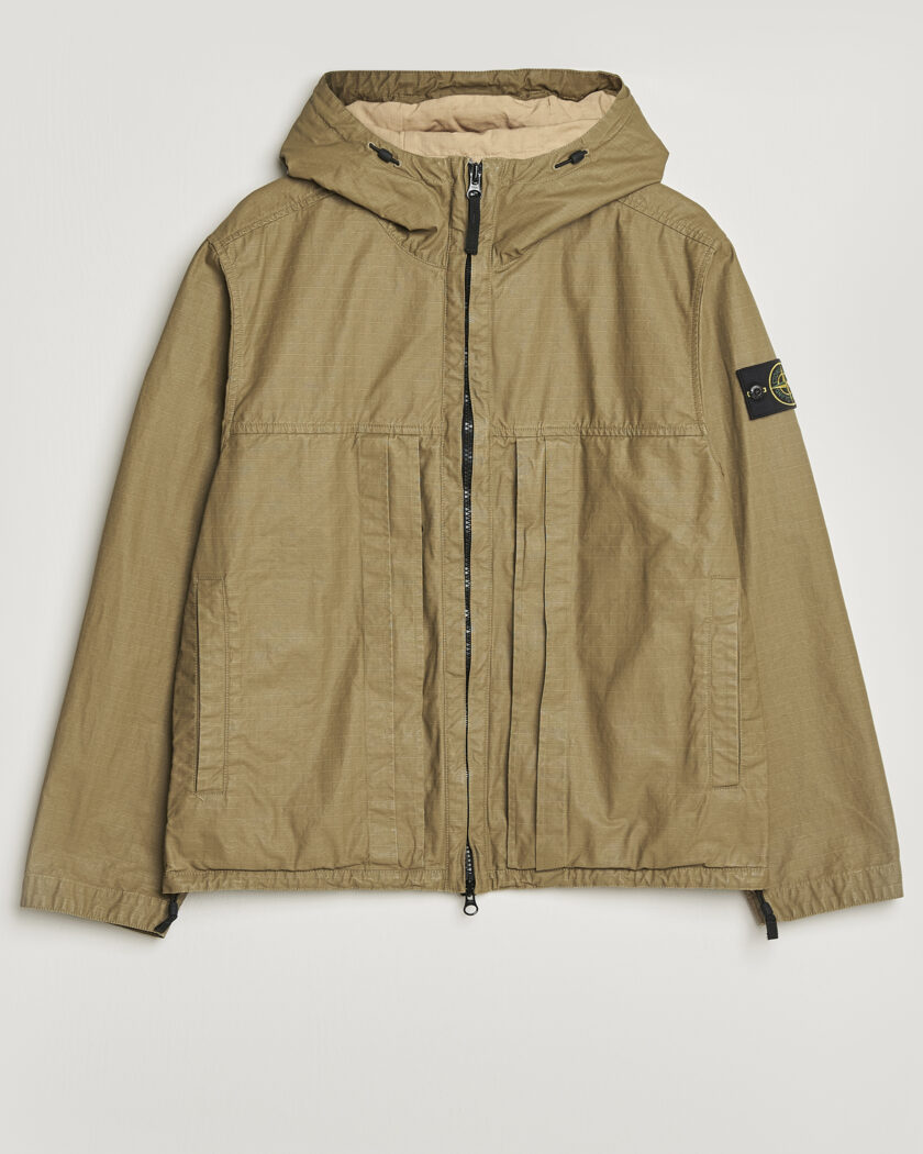 Stone Island Double Coated Cotton Ripstop Jacket Military Green – Groen