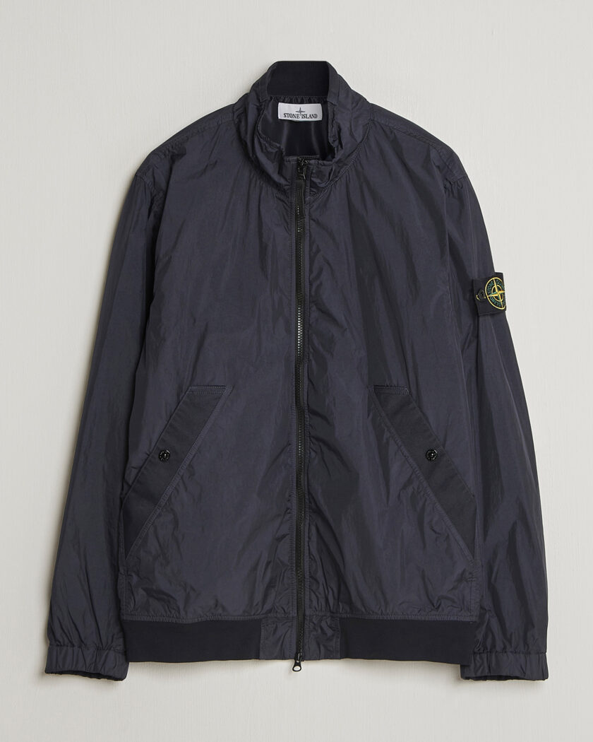 Stone Island Crinkle Reps Short Jacket Navy – Blauw