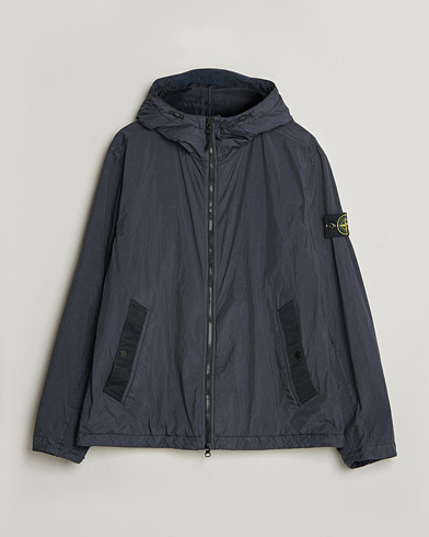 Stone Island Crinkle Reps Padded Hood Jacket Navy – Blauw