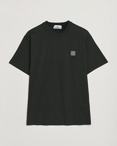 Stone Island Organic Cotton Fissato Effect T-Shirt Black – Zwart