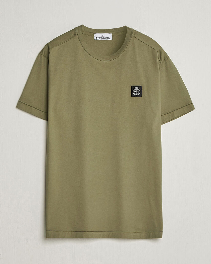 Stone Island Garment Dyed Cotton Jersey T-Shirt Military Green – Groen