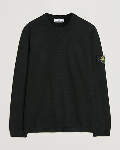Stone Island Micro Stitch Soft Organic Cotton Crewneck Black – Zwart