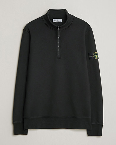 Stone Island Garment Dyed Fleece Half Zip Black – Zwart